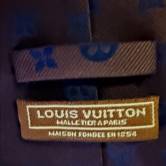 Louis Vuitton Dark Brown Monogram Tie